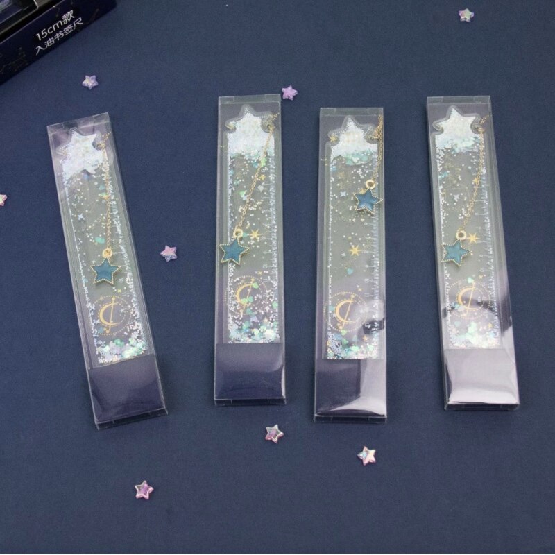 Shinning Plastic Ruler Scale Drawing Tools Straight Ruler Measuring School Office Supplies Student Kid GG194