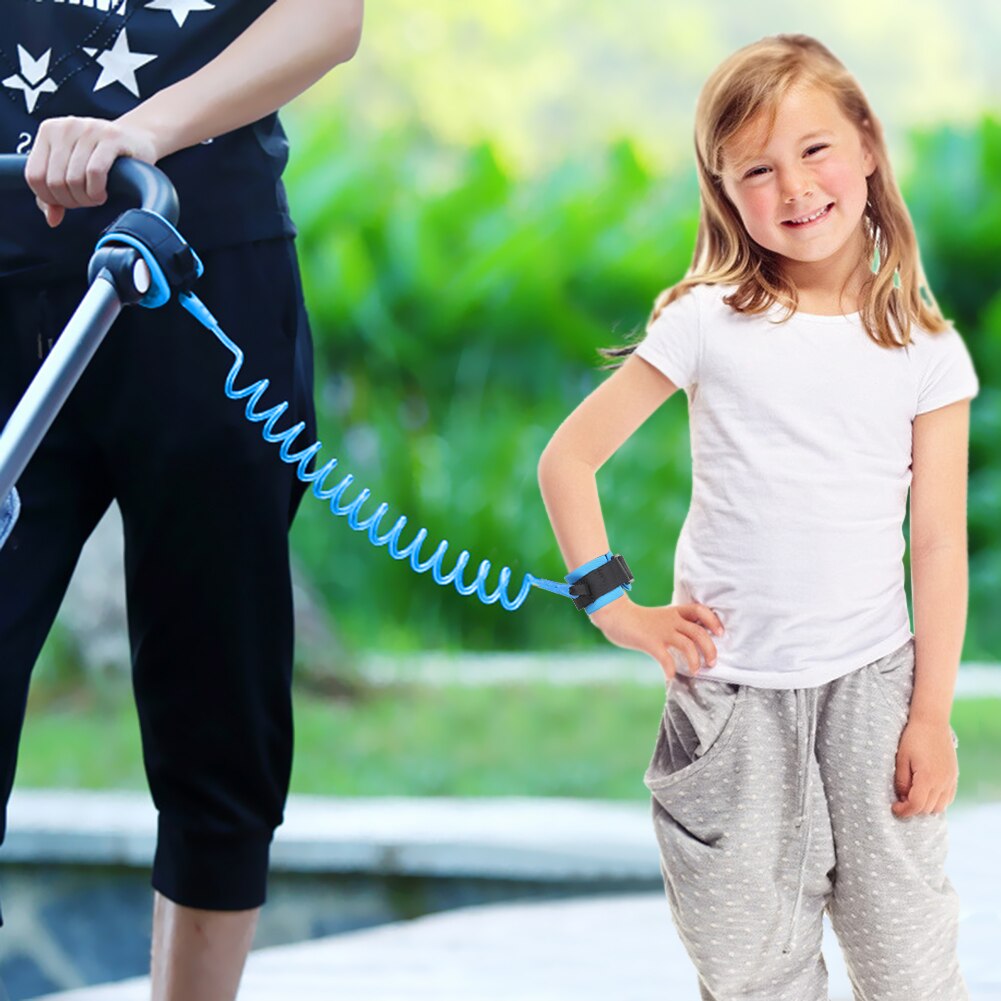 Kids Anti Lost Wrist Convenient Practical User-friendly 2m Safety Harness Outdoor Hand Band Kids Old Men Assistant