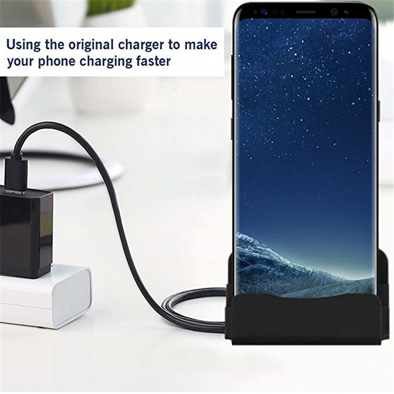 Type-C Dock Charger Voor Motorola Een Vision Moto G7 G6 Plus Z4 Z3 Z2 Play Power 1s x4 Z USB Type-C Desktop Opladen