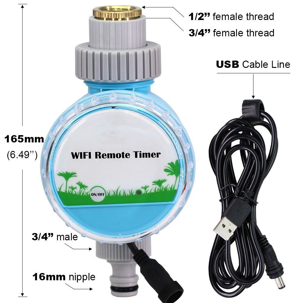 WIFI Watering Timer Garden Smartphone Remote Control Automatic Irrigation System Greenhouse Plant Outdoor Lawn Sprinkler Tool