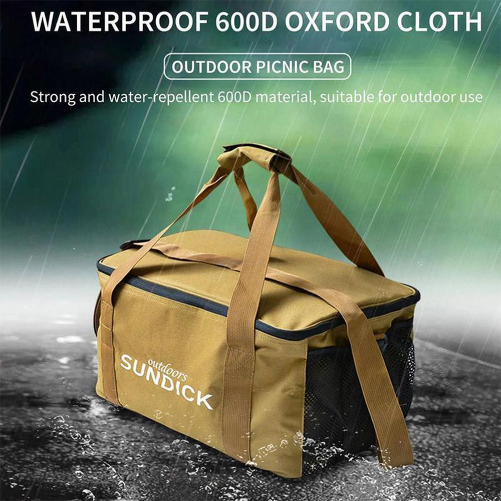 draussen-Picknicktasche, wasserdicht, für Camping, Reisen, Organizer-Tasche, Thermo-Kühlbox, Lunchbox, tragbare Lebensmittel-Aufbewahrungstasche mit großer Kapazität