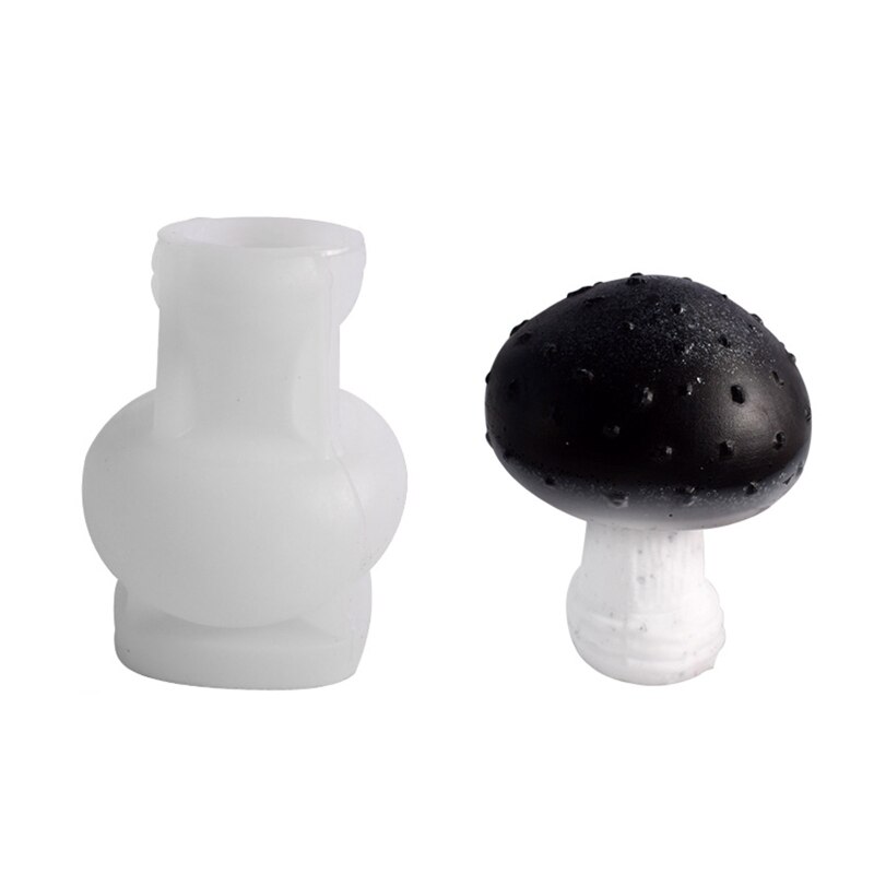 Epoxy Handmade Soap Mold Mushroom Decoration Candle Mold for DIY Decoration Making Soap Candle Melt Resin Polymer Clay: 4