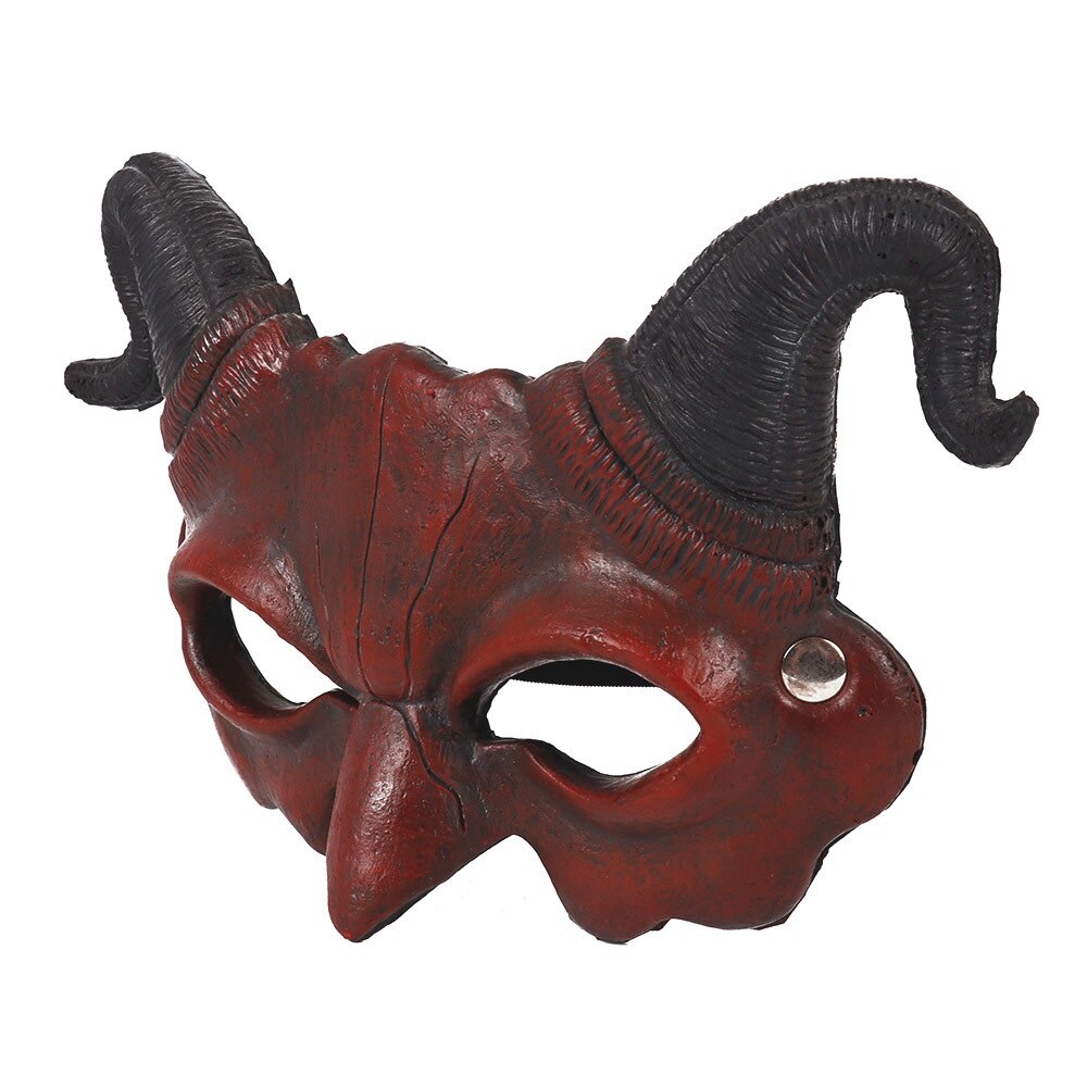 De Halloween máscara de Cosplay Shofar máscara de demonio de la PU máscara estilo británico Halloween de Carnaval puesta en escena de la máscara