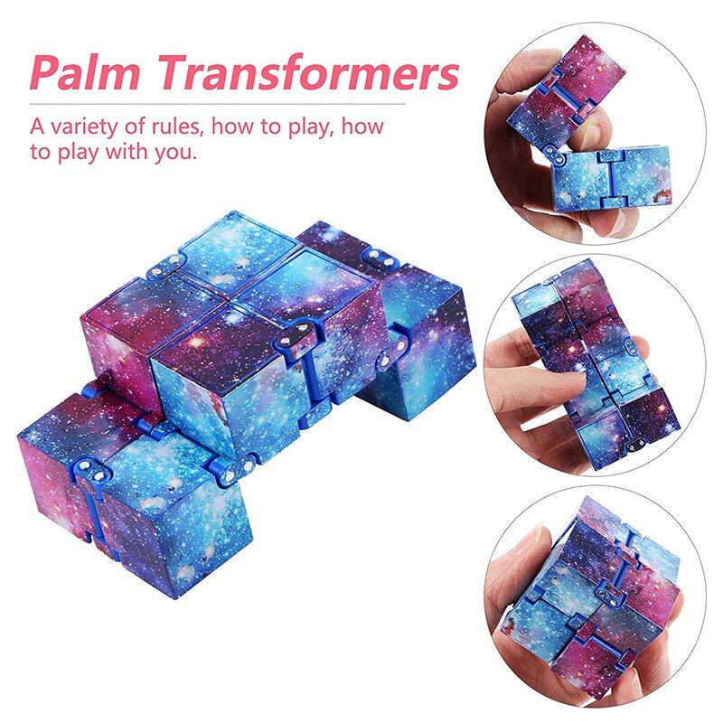 Antistress Infinite Cube Infinity Magic Hand Office Flip Cubic Puzzle Anti Stress Reliever Autism Toys Relax for Adults