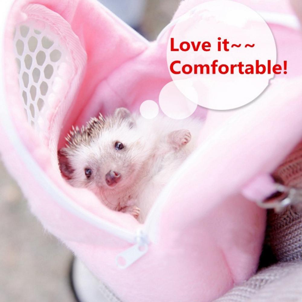 Hamster Small Pet Carrier Portable Travel Pocket Bag Breathable Comfortable Mesh Pouch Pet Products Accessories
