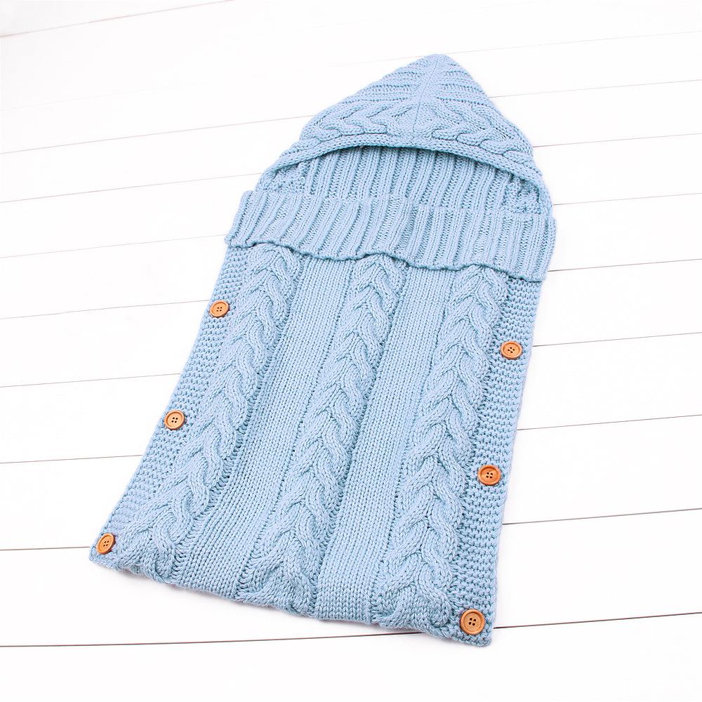 14 kleuren Pasgeboren Baby Lente/Herfst Slaapzak Peuter Hoody Kinderwagen Slaap Zak Gebreide Envelop voor Baby Meisje/ jongen 0-1Yrs