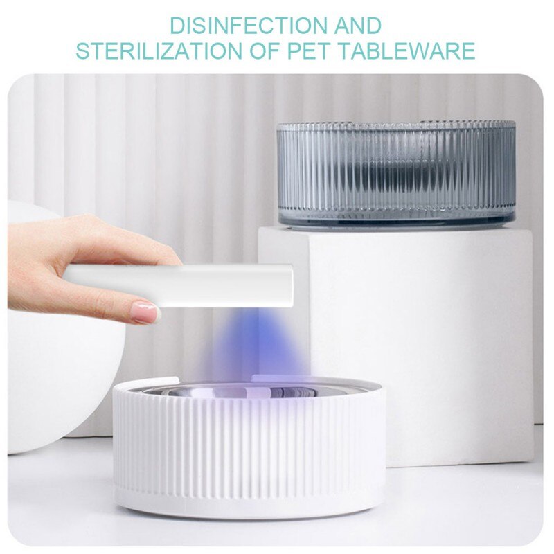 Grzebień dla psa kot antywirusowy anty-roztocza ręczna lampa dezynfekcyjna UV kij masaż Mit zwierzęta narzędzia fryzjerskie