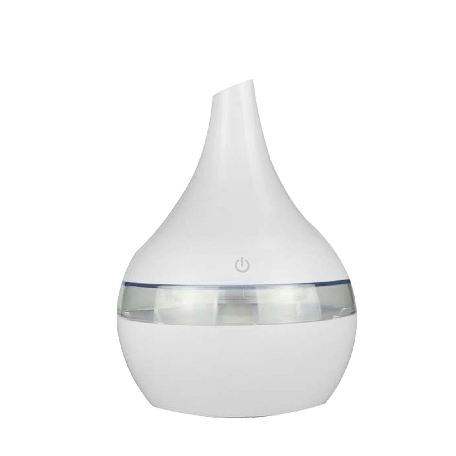 Humidificador eléctrico de aceites esenciales, difusor ultrasónico de grano de madera, minigenerador de niebla con USB, luz LED para