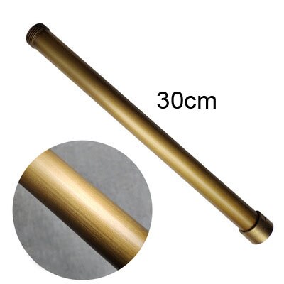 Brass Shower Tube Extend Pipe 30CM Extension Tube Bar,Heighten pipe sliding bar shower tube lengthen pipe bathroom accessorie: Antique