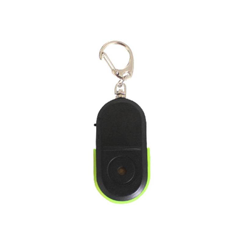 Anti-Lost Alarm Key Finder Locator Whistle Sound With Mini Finder LED Light Anti Lost Sensor Key Y8O6: Green