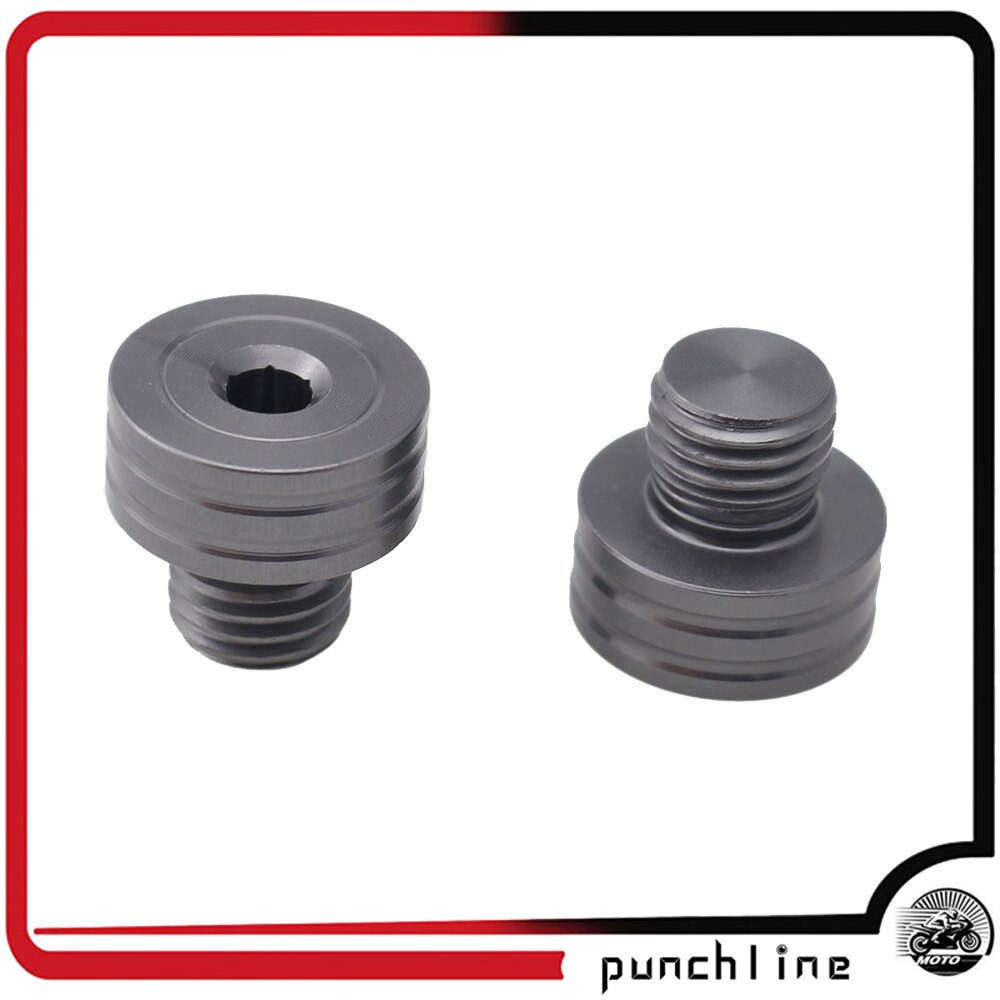 ZYAKOMO CNC M10 X 1,25 Bouchons De Rétroviseur Pour Moto Compatibles Avec MSX125 GROM 2025 GROM 125 MSX 125 2013-2023 2024 (doré