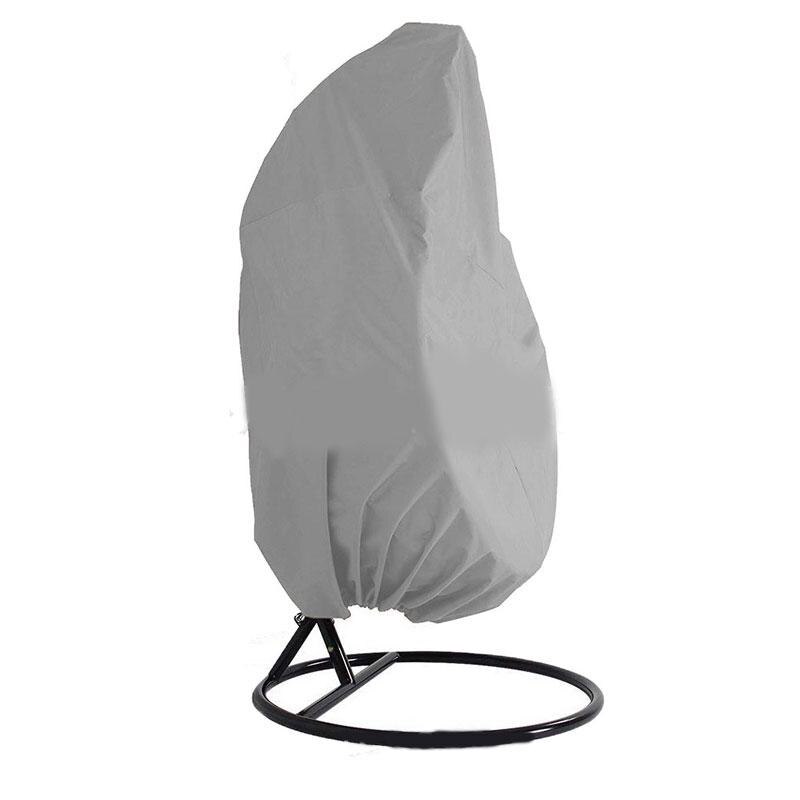 Outdoor Hanging Hammock Swing Chair Stand Seat Cover Patio Garden Chair Cover Waterproof Leisure Swing Chair Protactor Cover: Grey / Double Chair
