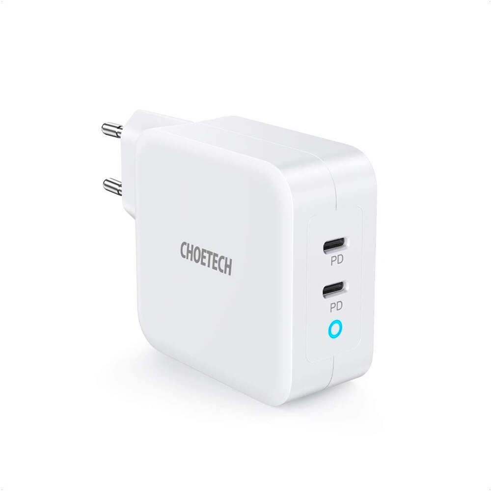 100W GaN Dual USB tipo-C cargador para iPad Pro cargador de pared para iPhone 11 Pro Teléfono para Samsung/Huawei/ASUS/Lenovo/DELL Tablet: UE