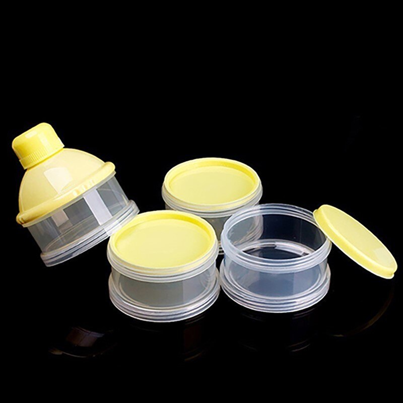 Tragbare Neugeborenen Baby Milch Pulver Spender Reise freundlicher Baby Fütterung 4 Schichten Milchpulver Spender Flasche Lagerung Container