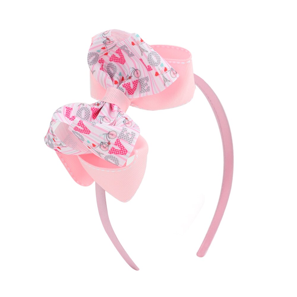 Kids Red Heart Print Hairband Children Party Hair Bands Girls Headband Decorations Ties for Valentines Day Hair Accessories: 10