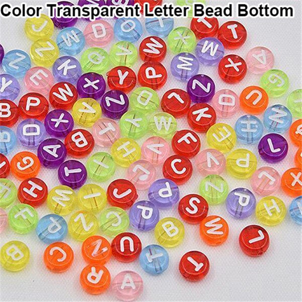 100 Stck Abstandshalter Acryl Perlen Würfel Alphabet knapp Armbinde Schmuck, sterben DIY: 3