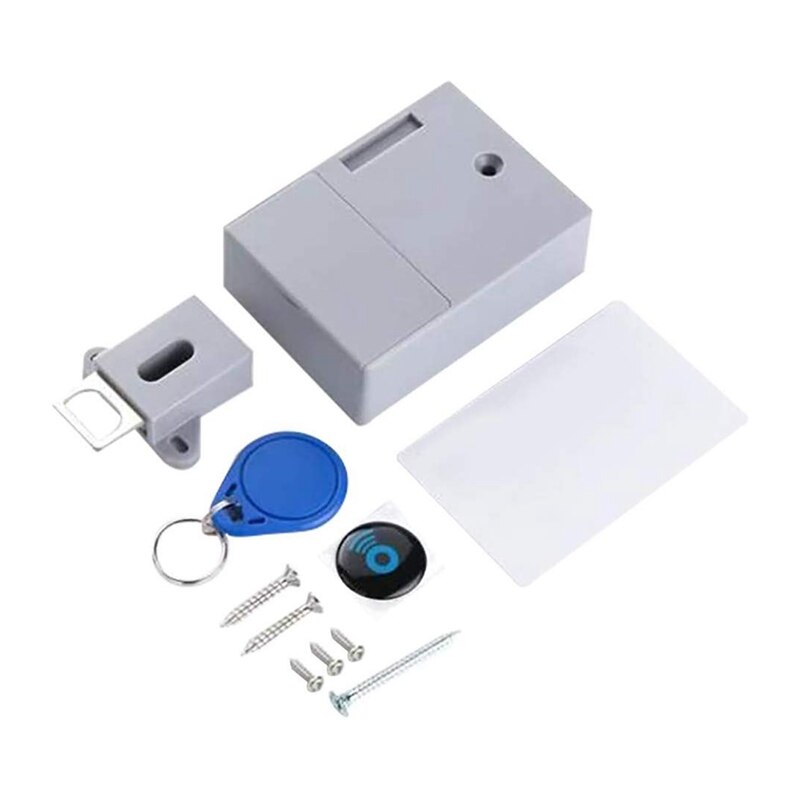 No hole Hidden RFID smart sensor lock Invisible IC card lock cabinet Drawer Electronic door Lock