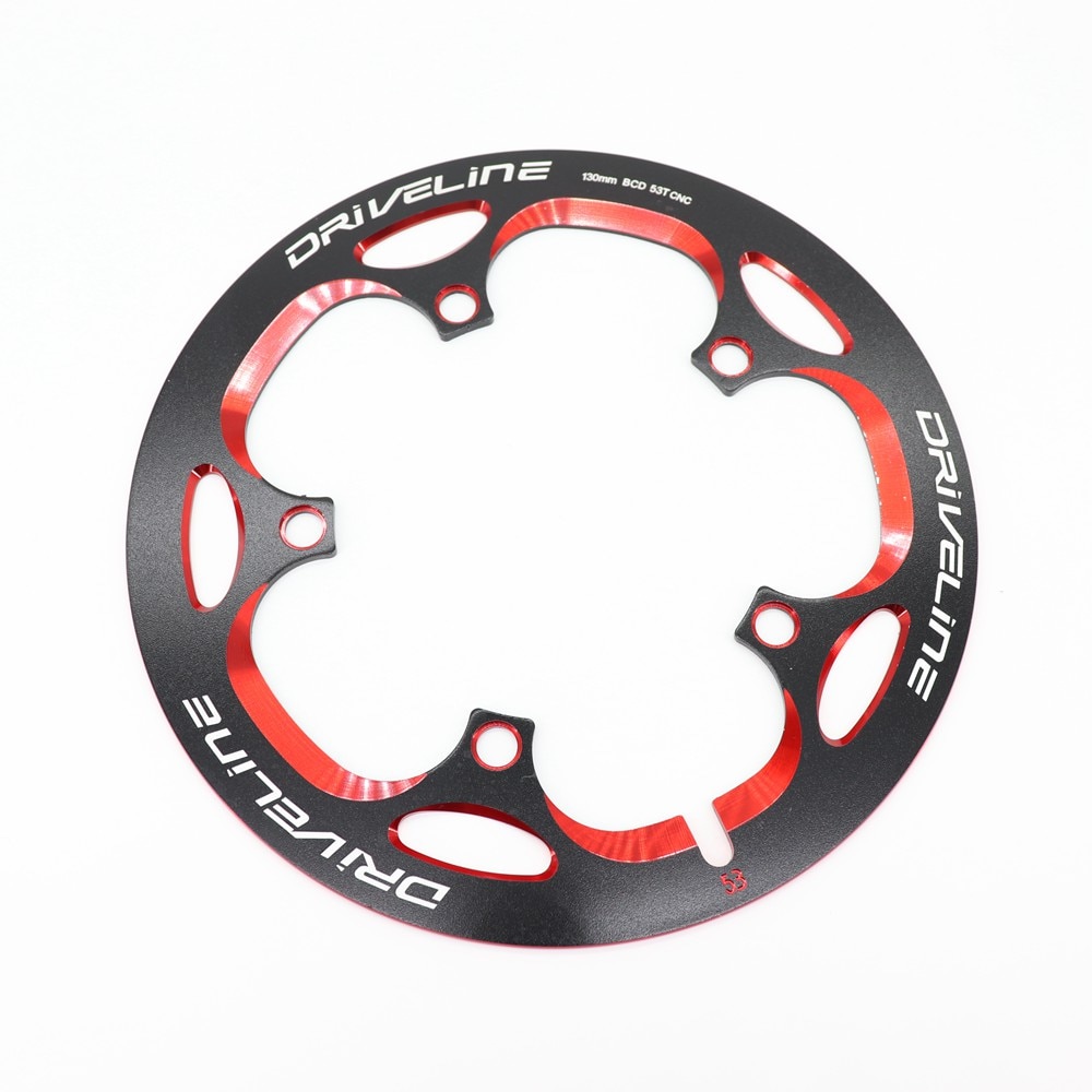 Aandrijflijn 130 bcd kettingbladbeschermer 53t 52t bcd 130 cnc crank racefiets vouwfiets onderdelen fietsketting wiel beschermplaat