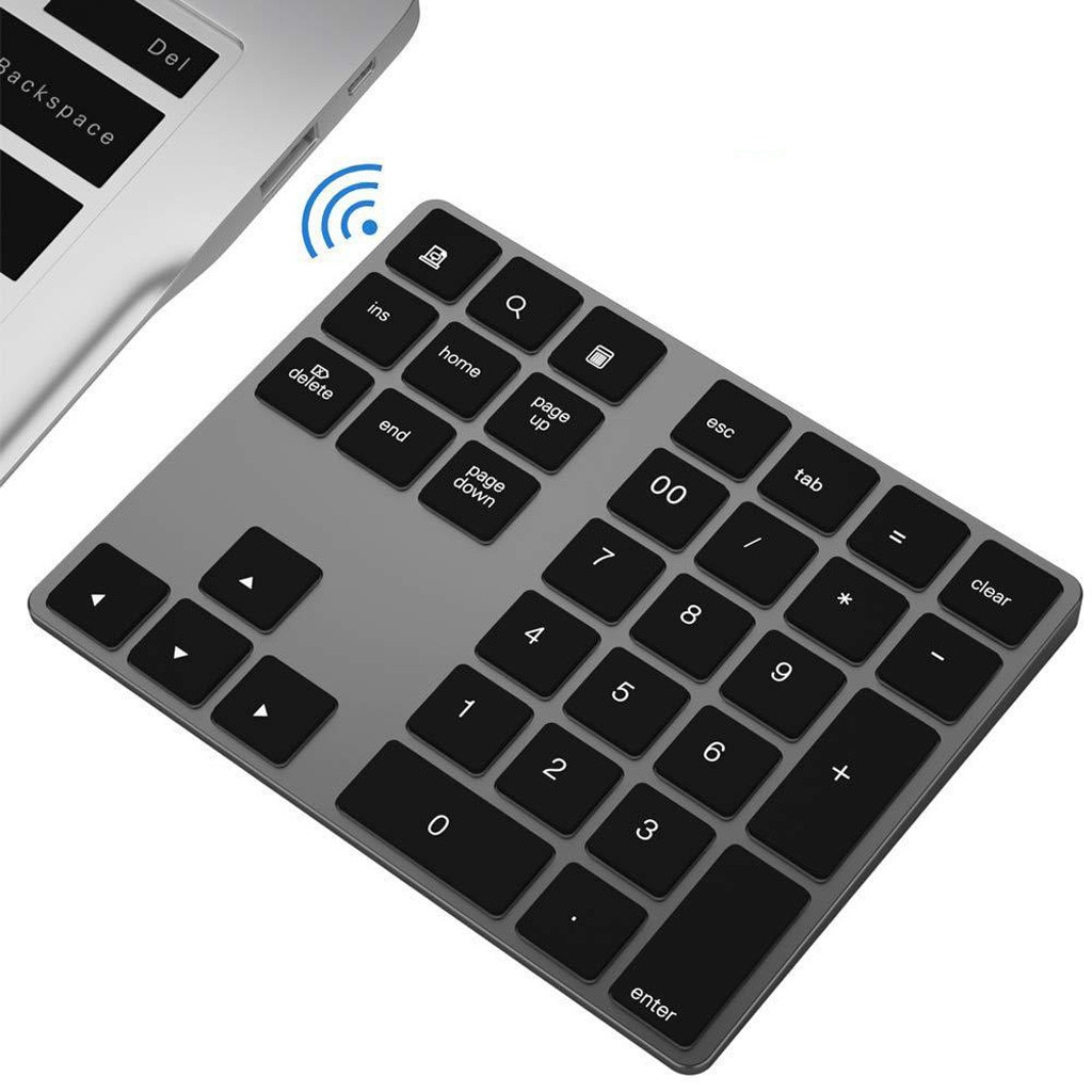 Draadloze Bluetooth 34 Toetsen Numeriek Toetsenbord Nummer Pad Toetsenbord Voor Apple Mac-Book Desktop Kantoor Entertainment Accessoires