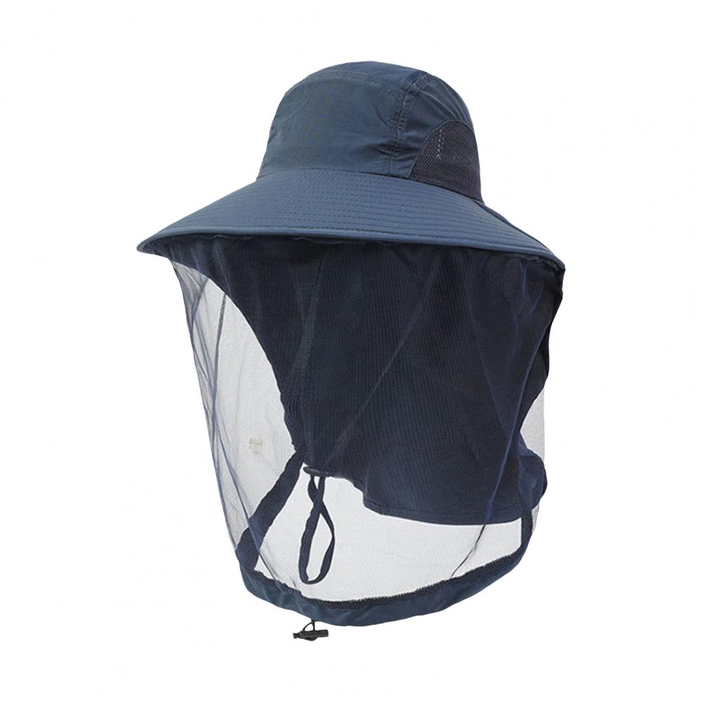 Muggenpreventie Cap Voor Vissen Insect Beschermkap Muggenhoofd Netto Volledig Mesh Trekkoord Winddichte Band Bijenteelt: Army Green
