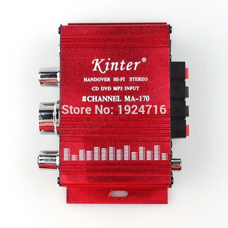 Kinter ma -170 mini 2ch hi-fi stereo forstærker booster dvd  mp3 højttaler til bil motorcykel båd hjem top pris
