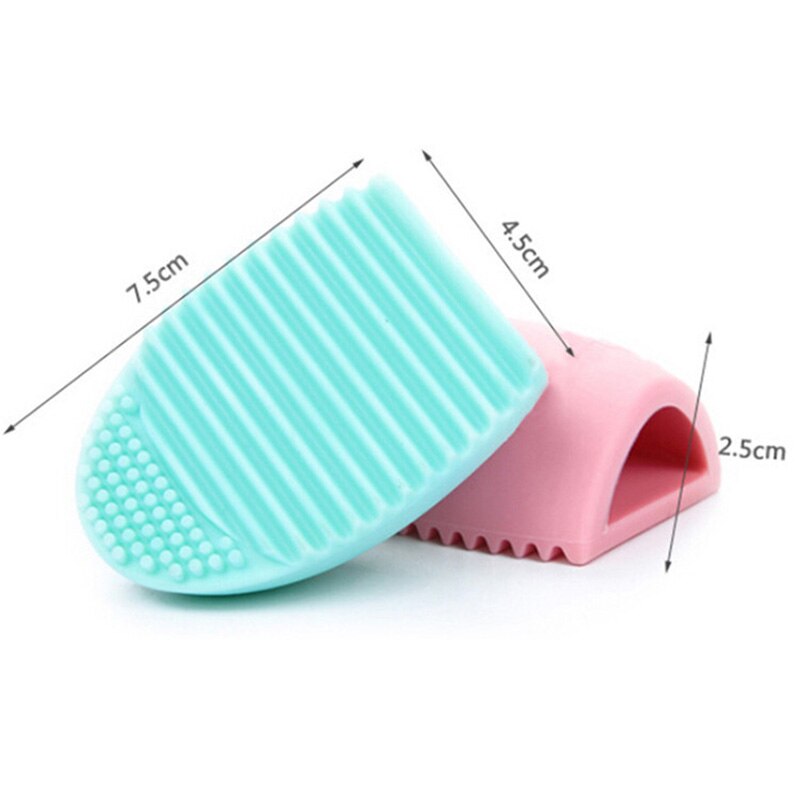 Makeup Silicone Brush Cleaner Glove Egg Scrubber Cosmetic Cleaning Board Pad Cute Silicone Washing Makeup Brush Cleaning Tools