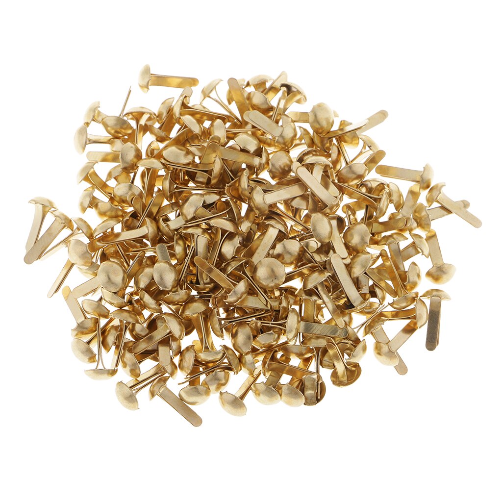 800pcs Mini Decorative Round Head Split Pins Metal Brads Paper Fasteners for Scrapbooking Paper Craft Office Stationery