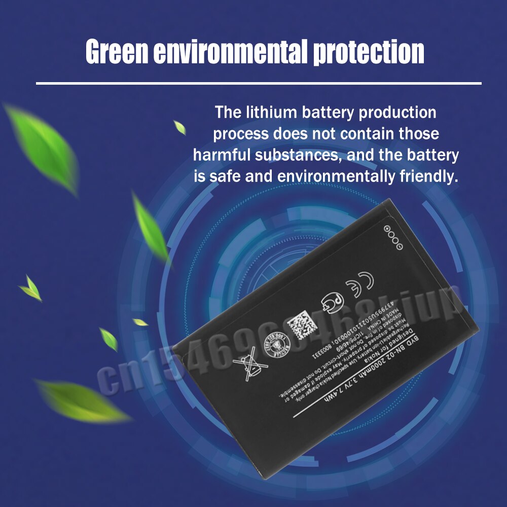 1-20 stück 3.7v bn -02 bn 02 bn02 für wiederaufladbare lithium-batterien nokia  xl 4g rm -1061 rm-1030 ersatz-handyakkus