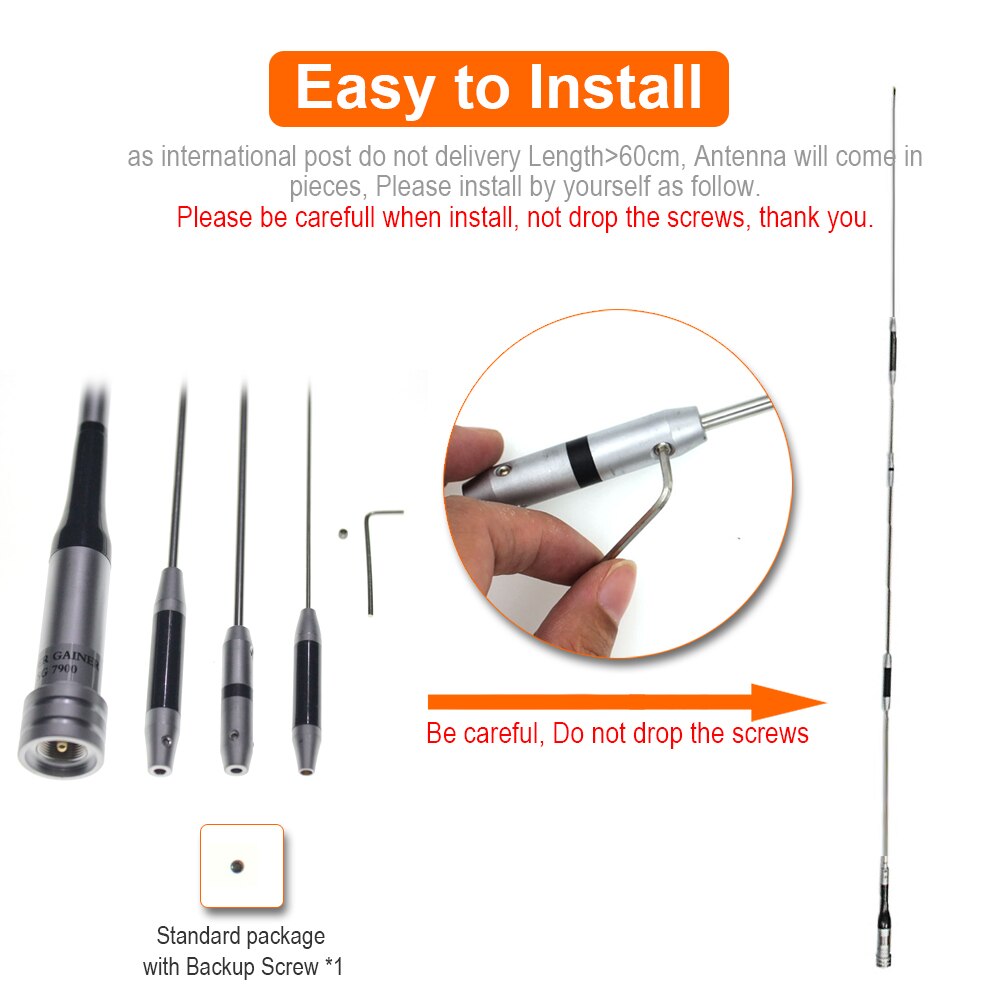 Dualband-antenne  sg7900, auto-mobilantenne 144 / 430 mhz sg -7900, hochleistungs-dbi-antenne für kt -8900d kt -8900 bj-318
