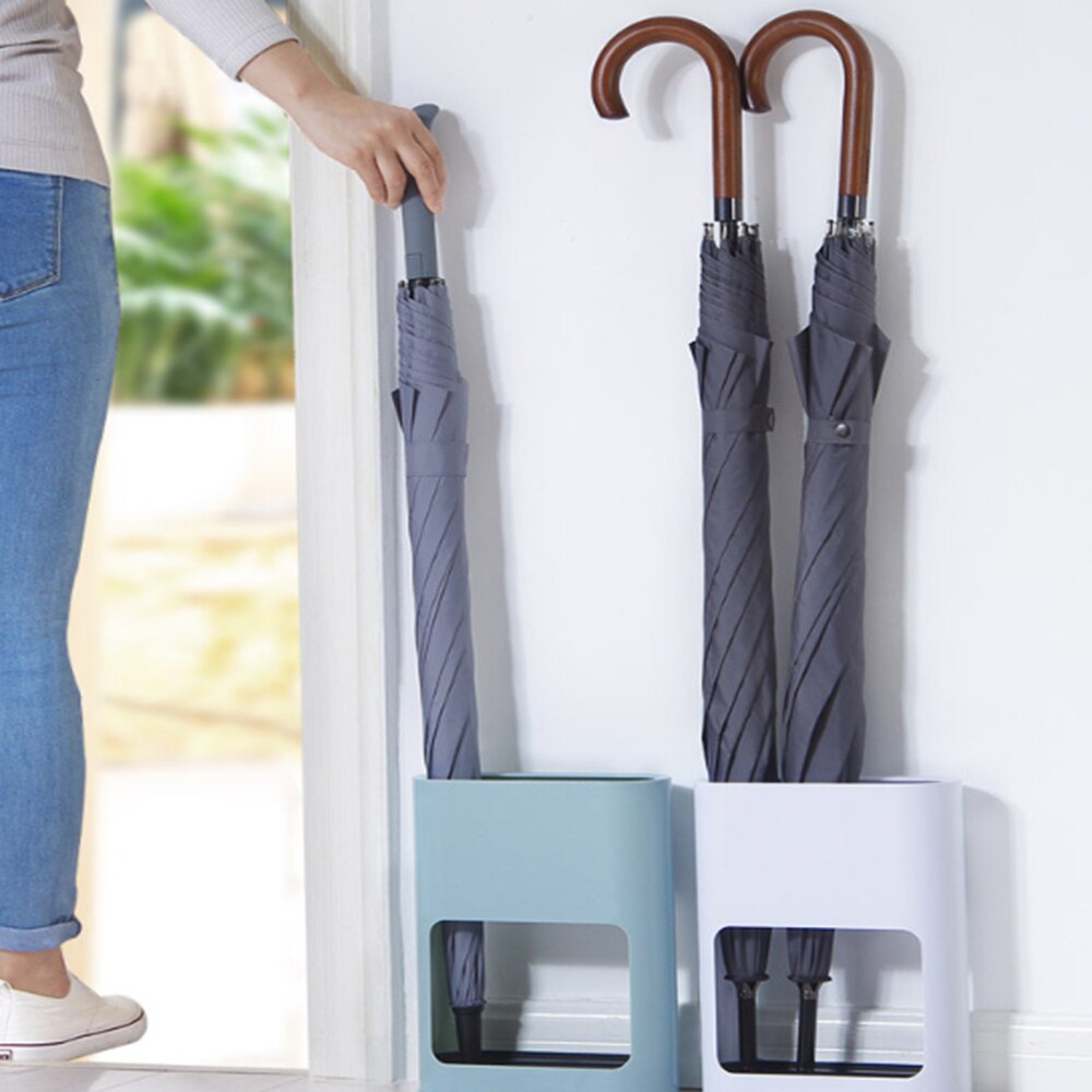 Seau parapluie Étagère Parapluie Tube Ménage Porte-Parapluie Porte-Parapluie 4 Slots Pour Tiges Et Parapluies