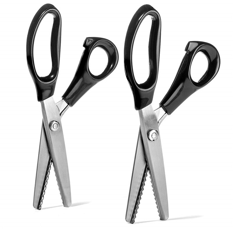 Rvs Kartelschaar Steel Professionele Ambachten Dressmaking Zig Zag Cut Schaar Naaien Schaar Stof