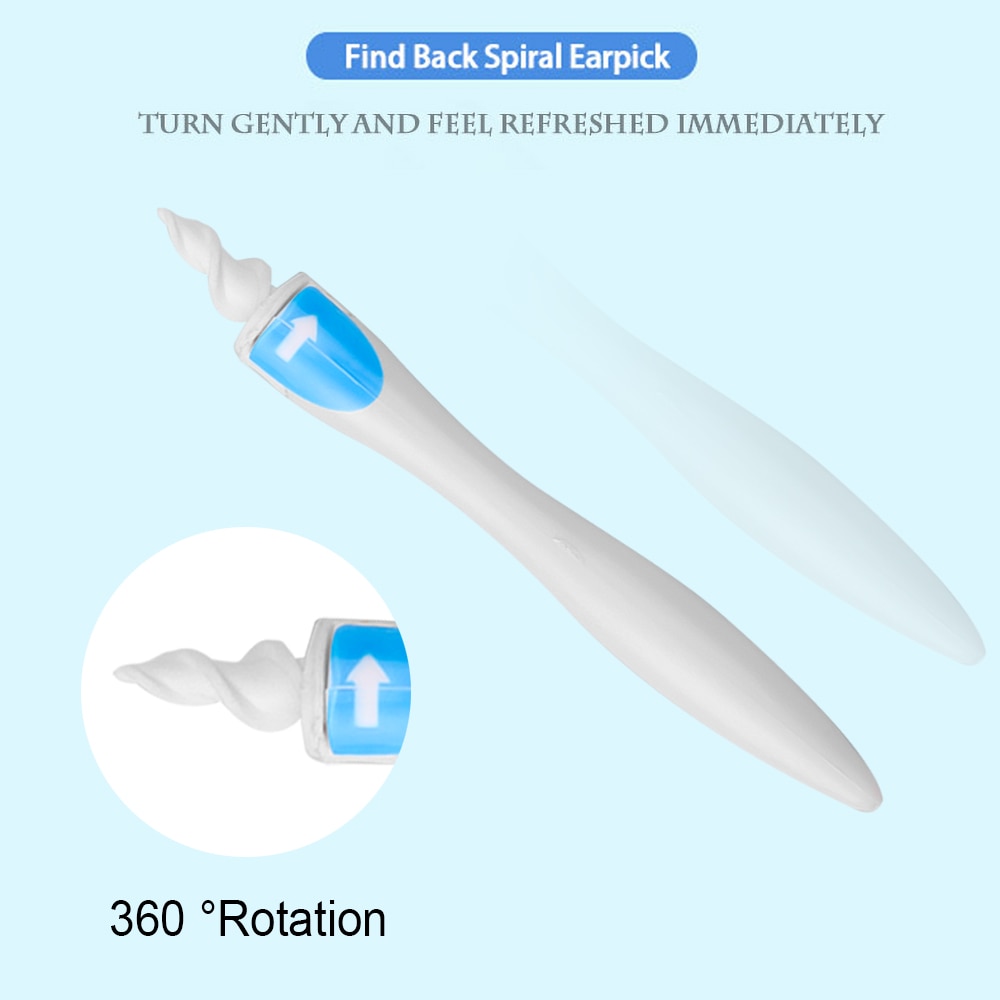Siliconen Oor Lepel Oor-Cleaning Tool Set Spiraal Oor Schoner Oor Wax Verwijderen Oren Wax Verwijderen Wattenstaafje Voor Kinderen volwassen Newst