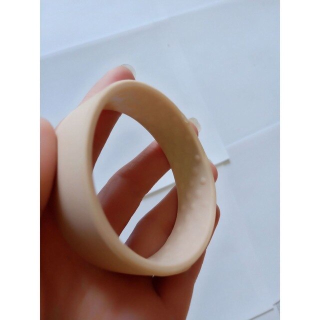 Woman Ponytail Holder Hair Tie Foldable Hair scrunchies Silicone Stationarity Elastic Hair Band Simple hair accessories: Beige