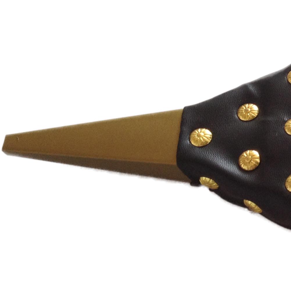 Camino soffietto di legno marrone soffietto soffiatore fiamma a soffietto per il barbecue di campeggio esterna carbone buca per il fuoco a mano con soffietto cintura