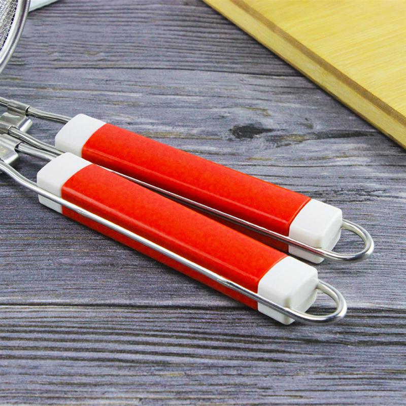 1 Pc Rvs Pasta Mand Mesh Spider Voedsel Knoedel Noodle Zeef Micro-Geperforeerde Zeef Skimmer Voor Keuken