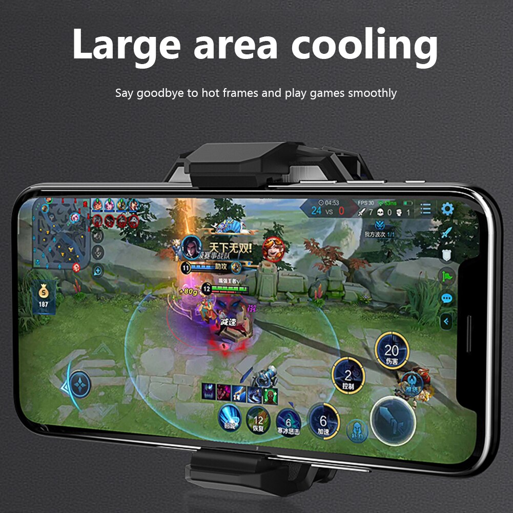 Mobile Phone USB Game Cooler System Cooling Fan for iPhone Huawei Xiaomi Samsung Phone Gamepad Holder Stand Radiator