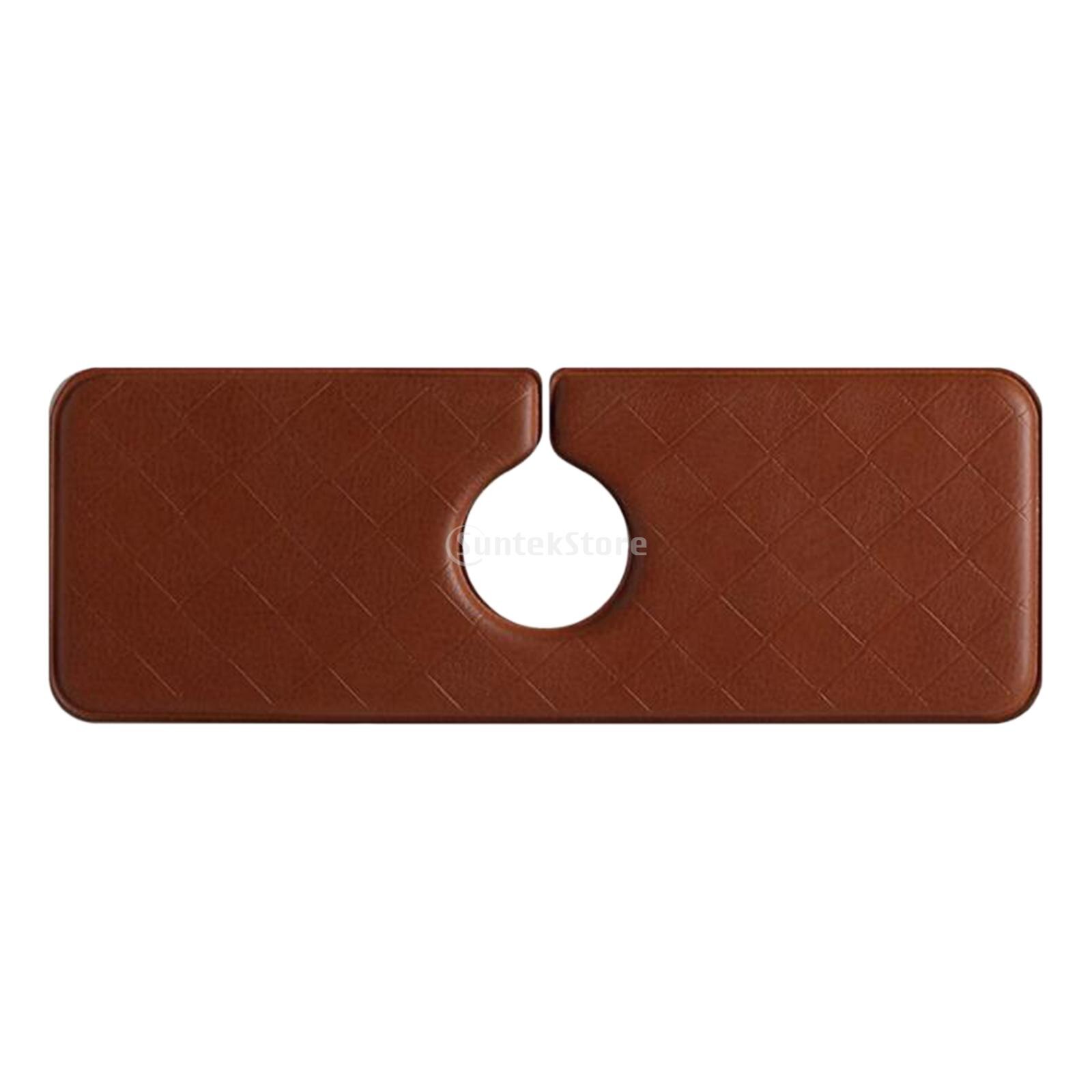 Keukenkraan Absorberende Mat Verdikking Kraan Absorberende Pad Wastafel Absorberende Pad Voor Keuken Aanrecht 7 Kleuren: Brown A