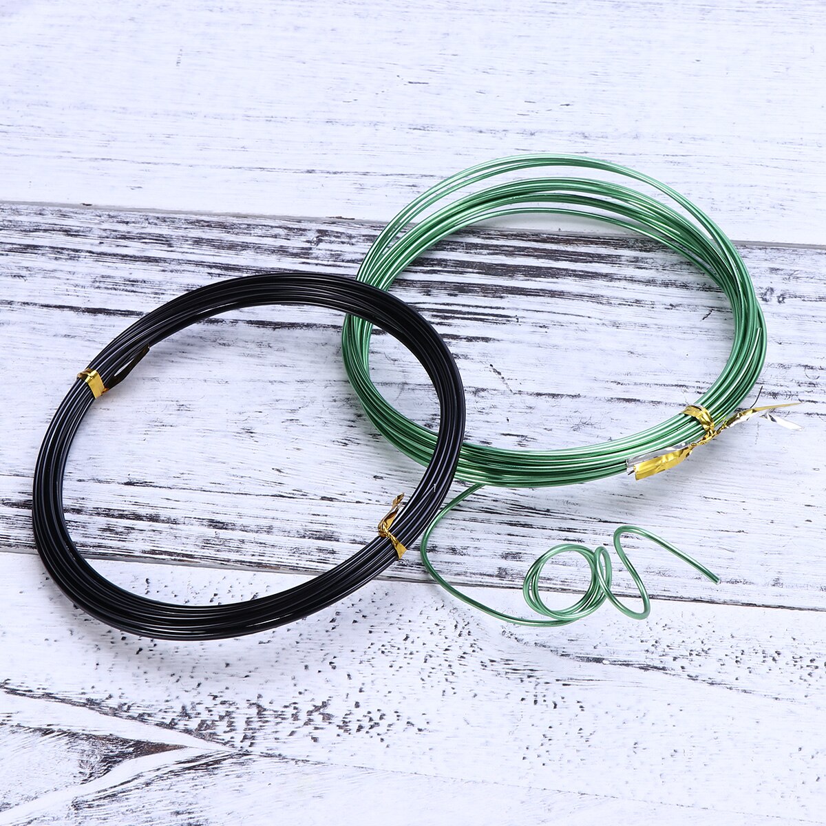 5 rullar aluminium hantverkstråd färgglad flexibel... – Vicedeal