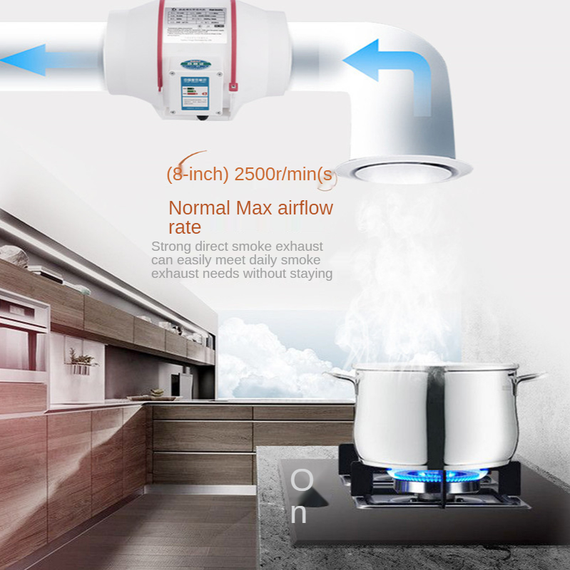 4 Inch Extractor Fan Pipe Duct Air Blower Exhaust Fan Grow Ventilation Vent Airflow Cleaning Wall Ventilador Industrial Fan