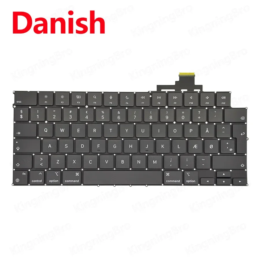 Toetsenbord UK US Spanje Frans Russisch Koreaans Voor Macbook Air 13.6 "15" M2 A2681 A2941 Toetsenbord 2022 2023 Jaar: RED