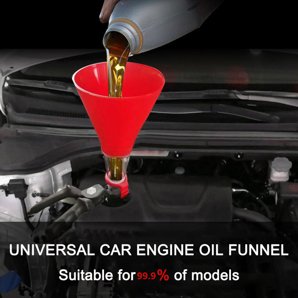 Universal Car Engine Oil Funnel Fuel Saver Adjustable Gasoline Special Funnel Filling Equipment Kit Car Accessories