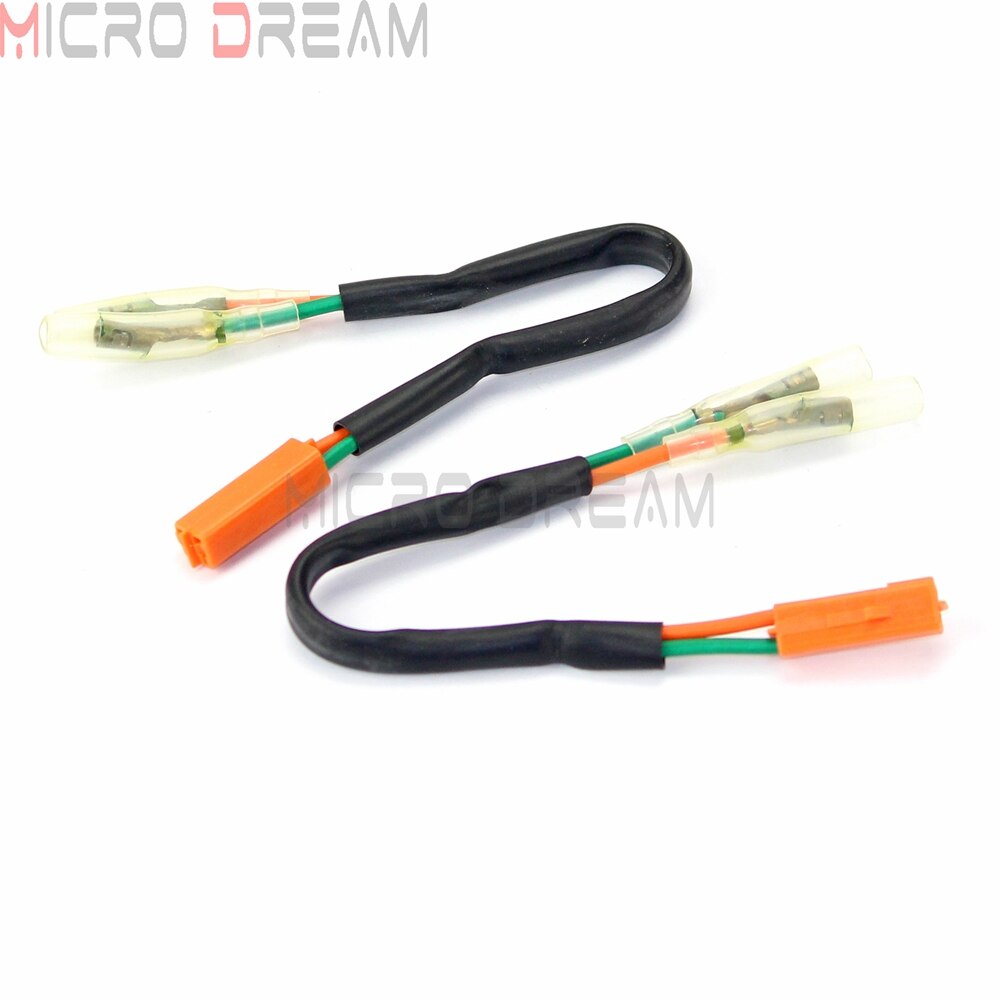 Motorcykel ledning adapter ledningsstik kabel blinker adapter 4 stk til kawasaki  z300 z650 z900 zx636 z750r z800 klz 1000 2000