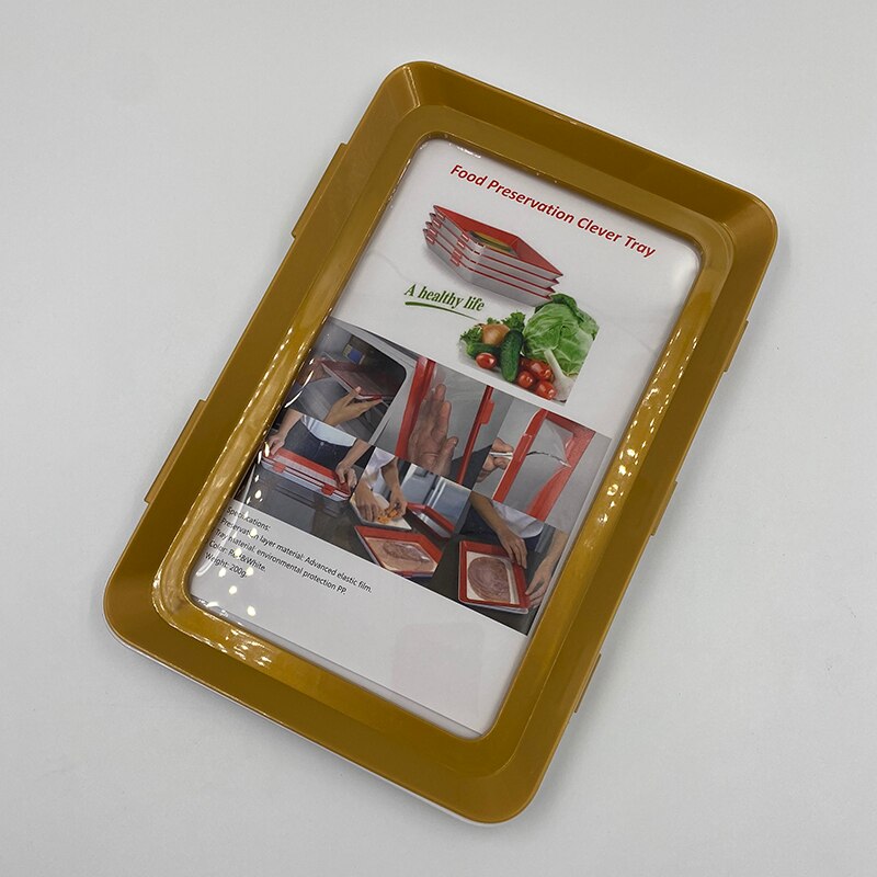 Square Vacuum Seal Food Preservation Tray Stackable and Reusable Food Preservation Container with Plastic Lid SDF-SHIP