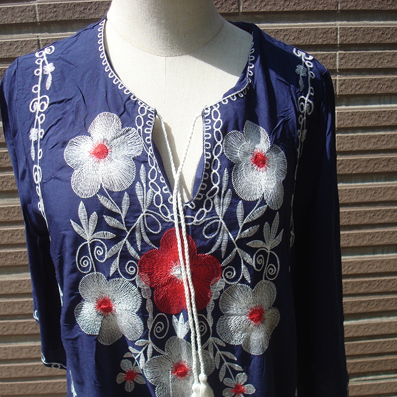 Embroider Cotton Beach Dress Women Cover ups Swimwear Pareo Beach Vestidos de Playa Bathing suit cover ups Tunic