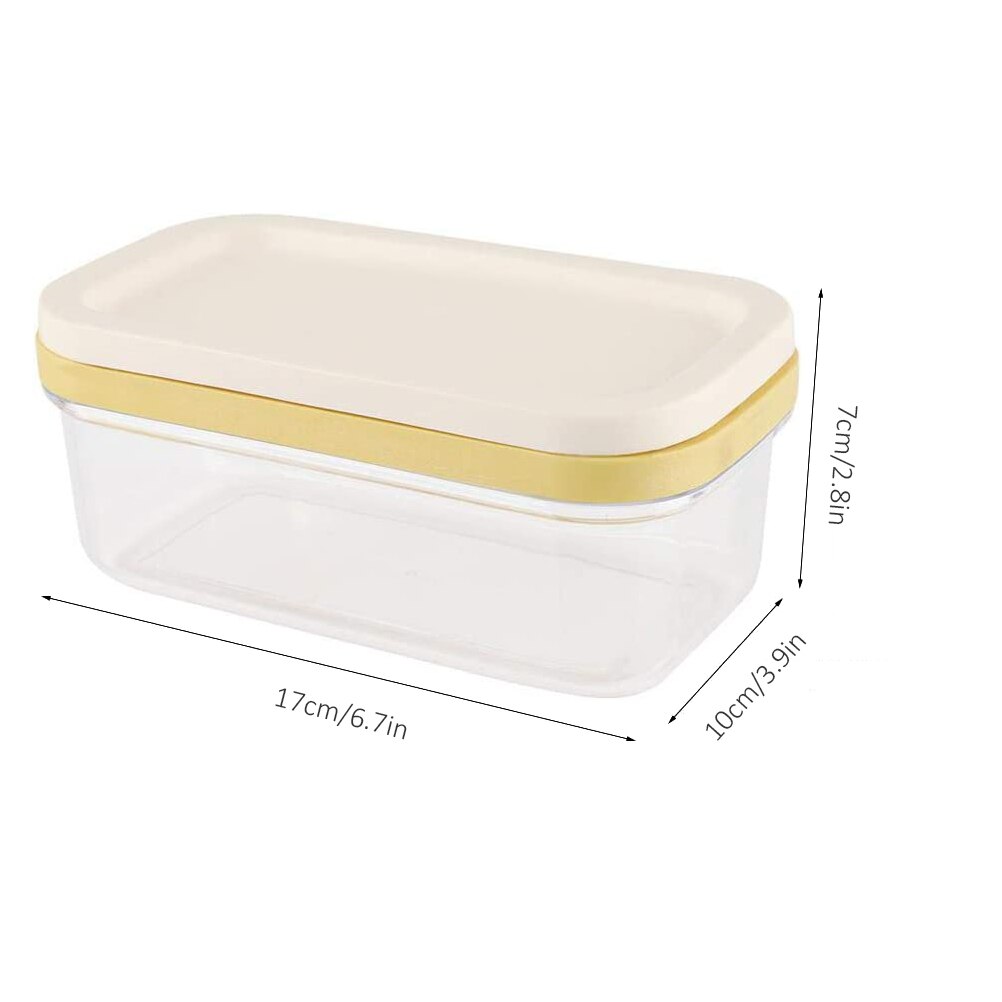 Kitchen Portable Home Butter Box Cutting Food With Lid Rectangle Container Sealing Storage Dish Cheese Keeper