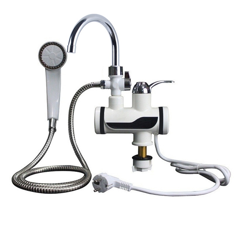 KBAYBO 3000W Instant Electric Water Heater Instant Faucet Kitchen Tap Shower Water Heating Instantaneous