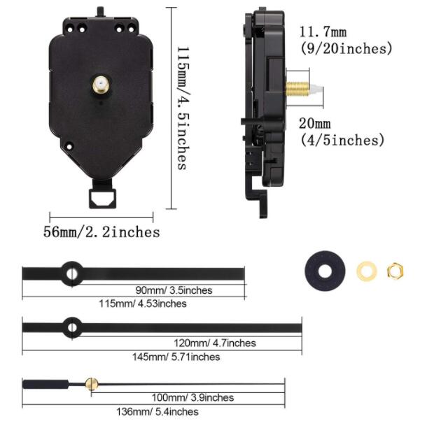 swing clock movement simple metal clock hands diy clock accessories clock movement