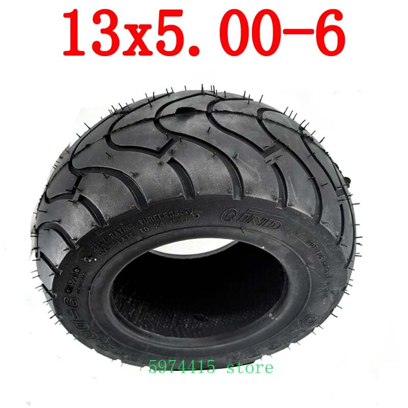13X5.00-6 Inch Tubeless Tire With Steel Rim Fit For Fuel Electric 4 Racing Wheels Buggy Karting Beach Car ATV QUAD Go kart Parts: Tubeless