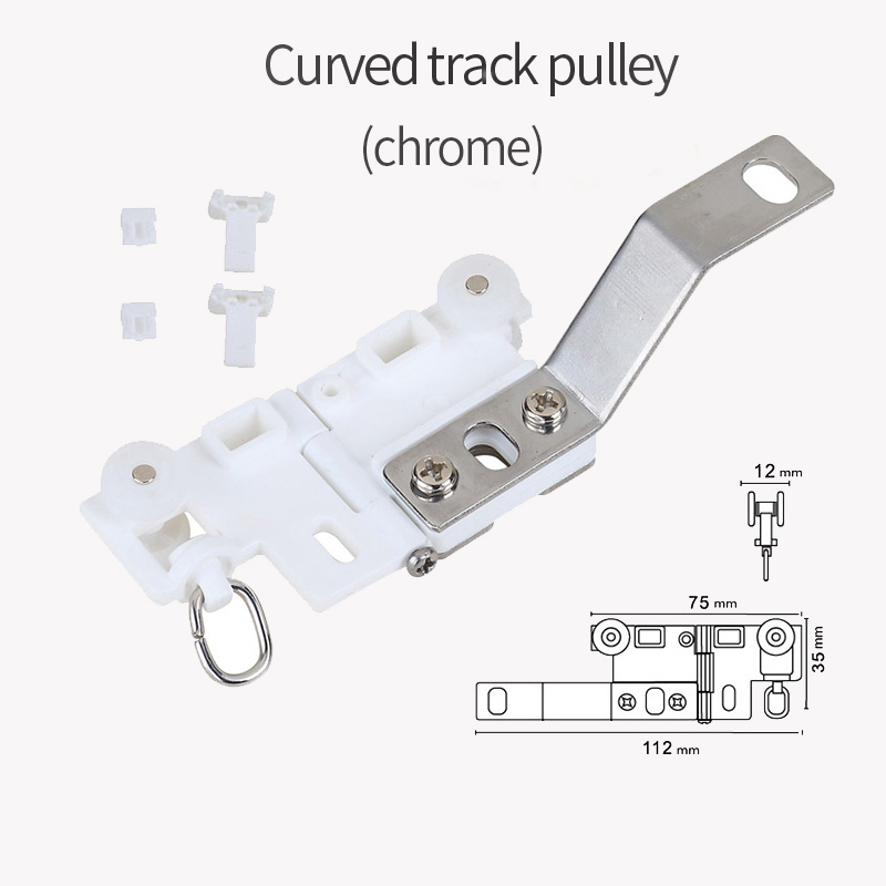 Elektrisk gardinskinne tilbehør, koblinger, trinser, kroker for xiaomi aqara dooya gardinskinne: Pully