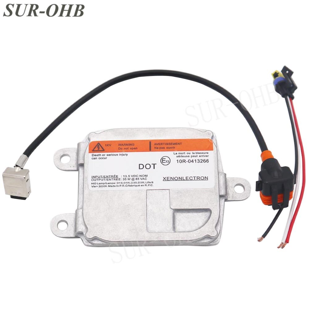 xenon 10r-0413266 d1s d1r frontlys gjemte seg ballast kontrollenhet modul 35 xt 5-d1 12v til Ford - 10 r 0413266 kabel 4300k 6000k pære: ballast og kabel